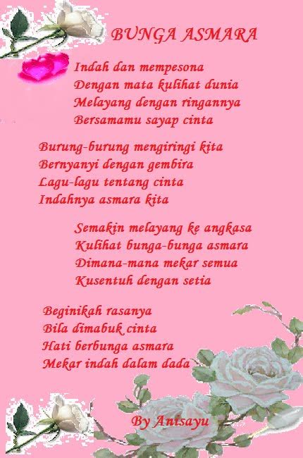 26++ puisi tentang bunga dan keindahannya. PUISI CINTA BY ANISAYU: Bunga Asmara