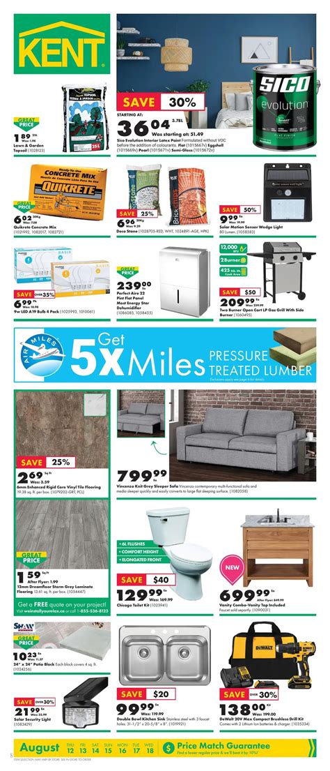 Kent Building Supplies Flyer August 12 to 18