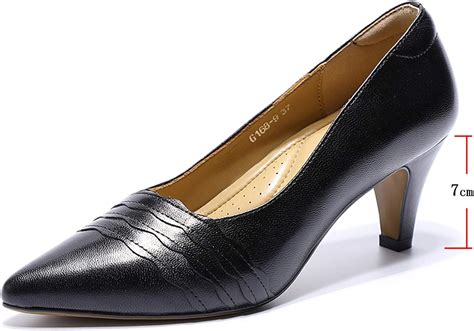 Mona Flying Womens Leather Pumps Dress Shoes High Heels