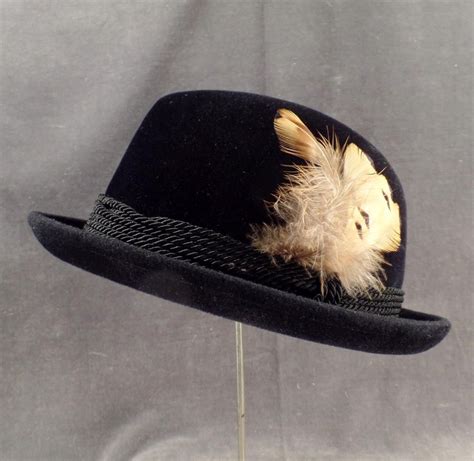 Gentlemans Vintage Black Stetson Royal De Luxe Fedora Hat Stetson