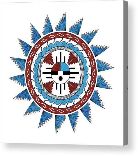 Southwest Native American Art Mandala Art By Debi Dalio Features A