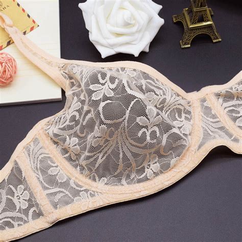 women bra see through seduction sexy lingerie underwire brassiere lace underwear ebay