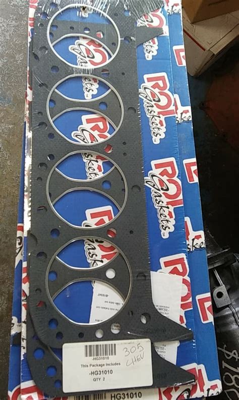 Rol Gaskets 305 Chevy V8 Head Gaskets Pair New Bandp Speed Shop 734