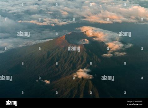 Mount Raung Indonesian Gunung Raung Is One Of The Most Active Volcanoes On The Island Of Java