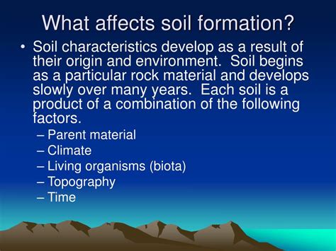 Ppt Factors Affecting Soil Formation Powerpoint Presentation Free