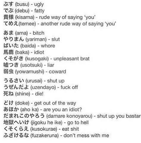 Japanese Meme Words Racist Words Japanese Phrases Words