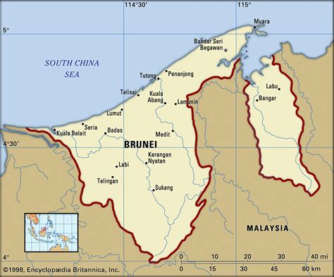 Where Is Brunei On The Map South America Map