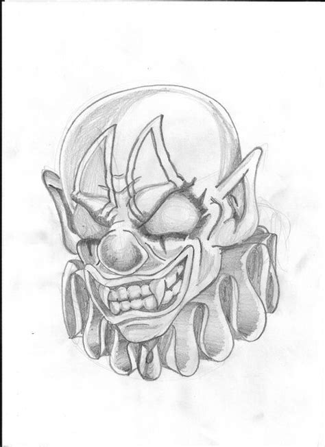 Scary Halloween Drawings Scary Clown Drawing Creepy Drawings Dark