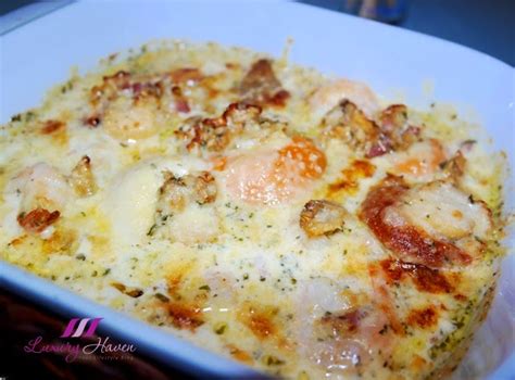 Spread over the cheese, covering top. Creamy Baked Seafood Casserole Recipe, A Yummy Treat For All