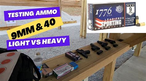 Testing 1776 Ammunition 9mm And 40sandw Is There A Recoil Difference