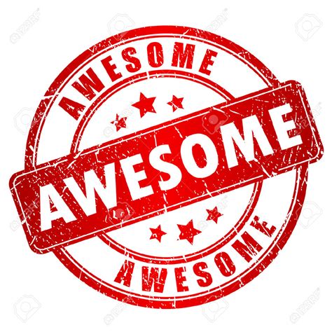 25993602 Awesome Stamp Stock Vector Awesome Job On A Solid Rock