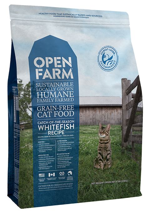 Yes, with wet cat food, your cat will get more water in her diet than through dry food alone and the high protein will support her lean muscles. Open Farm Grain Free Catch of the Season Whitefish Recipe ...