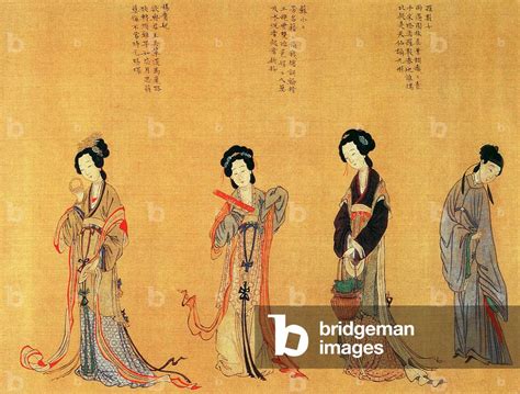 Image Of China Section From The Scroll Painting Beauties In History