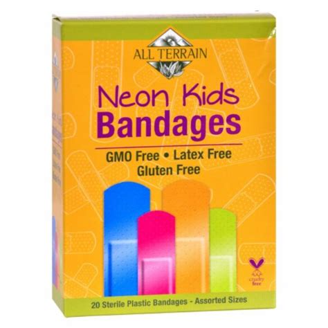 All Terrain Bandages Neon Kids Assorted 20 Count 1 Pack20