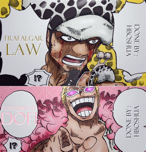 one piece [ch 718] law and doflamingo by hboshua on deviantart