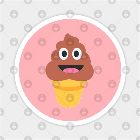 Ice Cream Cone Poo Poop Emoji Ice Cream Cone Poo Emoji Magnet