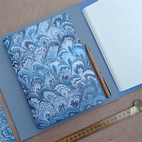 Marbled Leather Notebook And Journal By Artbox