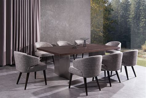 Find modern dining room chairs as dashing as the table itself. Modrest Carlton Modern Grey Fabric Dining Chair
