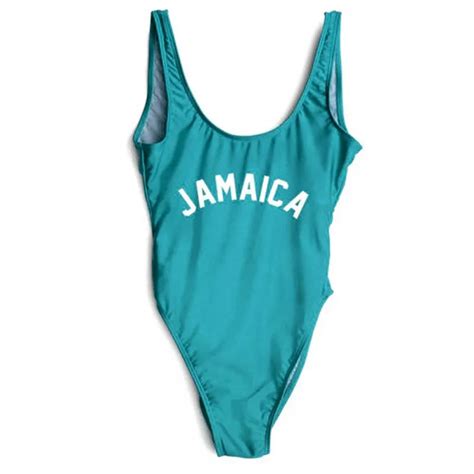 jamaica bikini sexy one pieces swimsuit black bodysuit monokini swimsuit women push up monokini