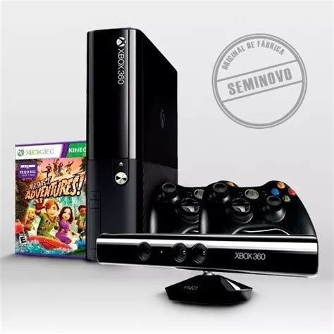 Xbox 360 Super Slim Seminovo Kinect 2 Controles Jogo R 89899