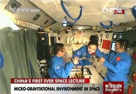 Chinese Astronauts Beam Down Science From Space Video Space