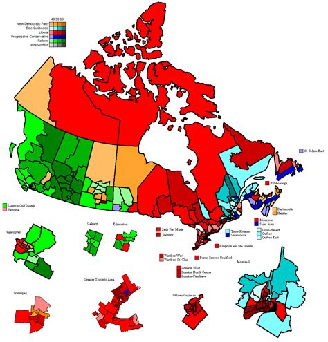 This interactive electoral map presents the election results of the 2015 federal election in canada. Canadian Election Atlas: Federal elections
