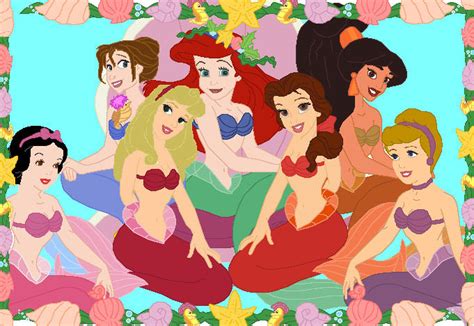 Ariel And Her Disney Sisters By Disneyboi411 On Deviantart