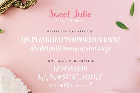 Sweet Julie Font Birdesign