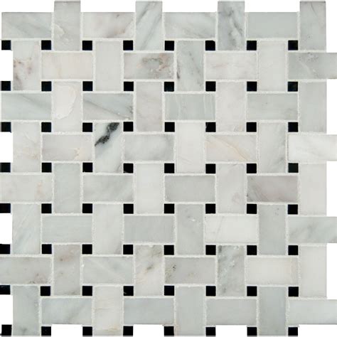 Mesh sheet that makes installation a much easier process. MSI Basket Weave Pattern Random Sized Natural Stone Mosaic Tile in White & Reviews | Wayfair