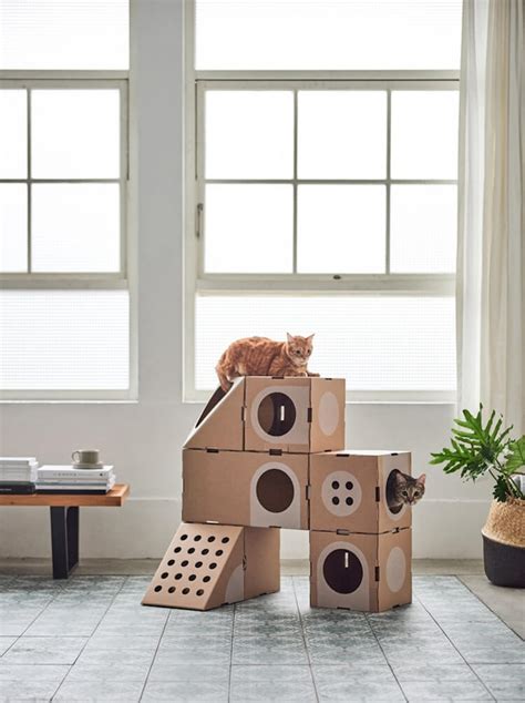 Adorable Cardboard Furniture For Cats Created By Design Studio