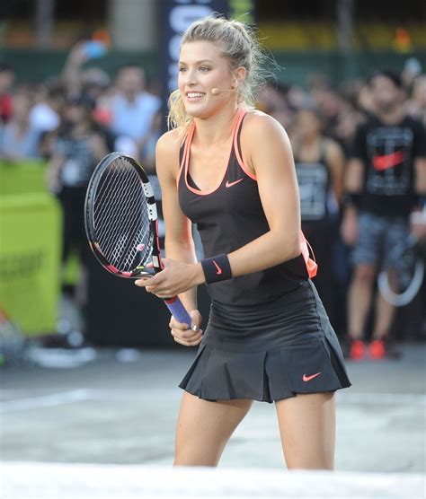 Eugenie Bouchard At Nikes Street Tennis Event In New York Hawtcelebs