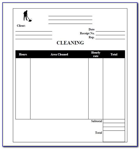 Invoice Template For Cleaning Services