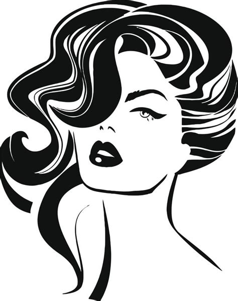 Vintage Woman Face Fashion And Hair Vector Free Vector Cdr Download