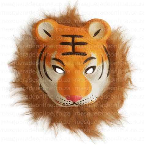 Tiger Foam Mask Masquerade Costume Hire