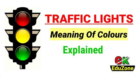 Traffic Lights Explainedmeaning Of Traffic Light Coloursgeneral