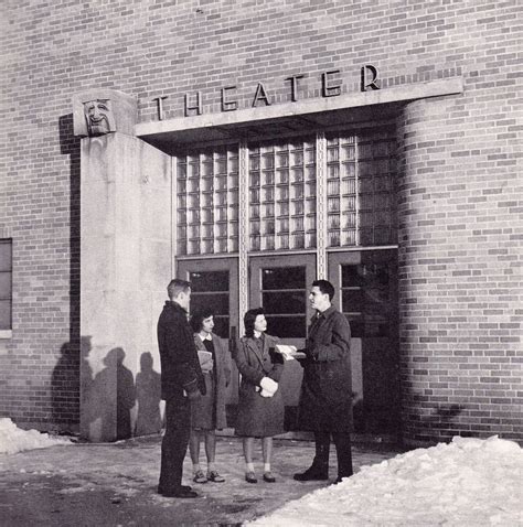 West Little Theater Door 1943 Rockford Illinois West High School
