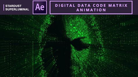 Digital Data Code Matrix Animation In Ae After Effects Tutorial Youtube