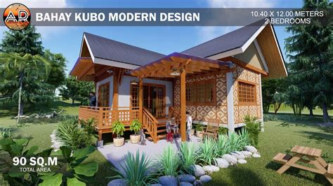 Farmhouse Modern Bahay Kubo Design And Floor Plan Modern Bahay Kubo