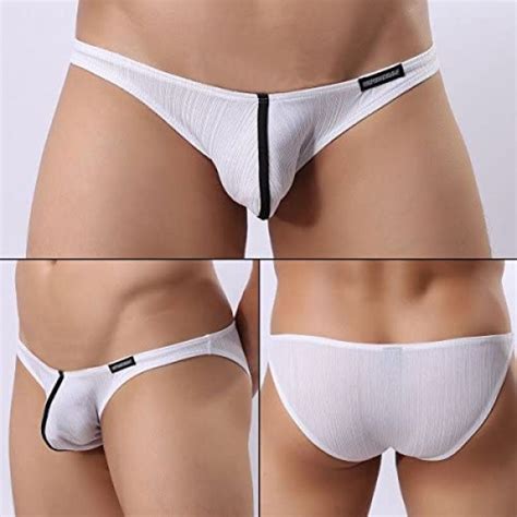 Yufeida Mens Briefs Underwear Sexy Low Rise Bikini Shorts Underpants