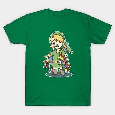 Link Inventory Legend Of Zelda T Shirt The Shirt List Shirts Kindness Shirts Legend Of Zelda