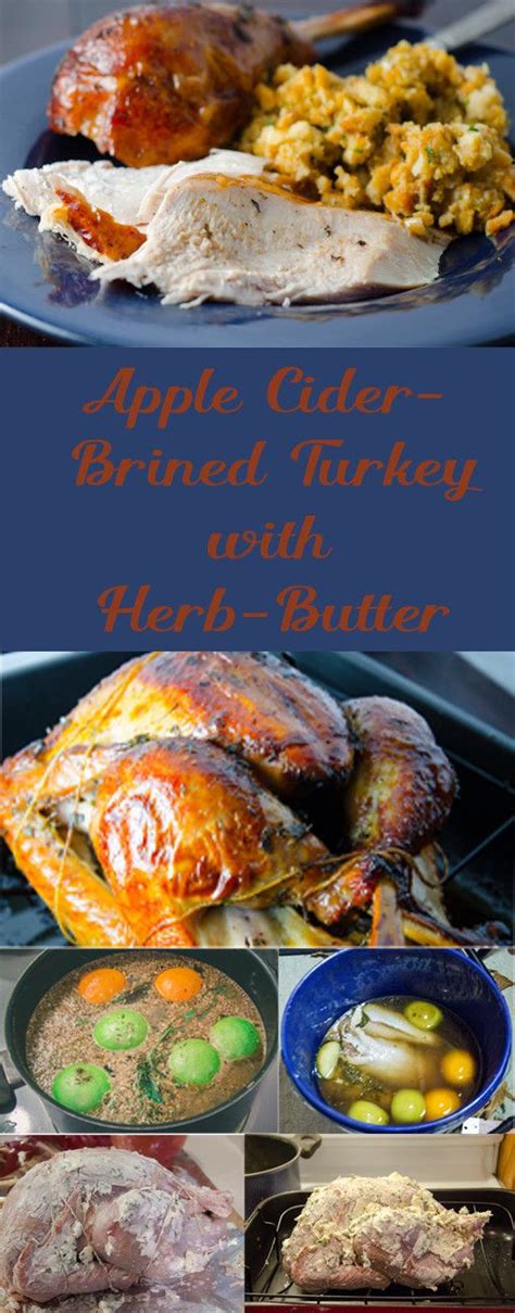 Apple Cider Brined Turkey With Herb Butter