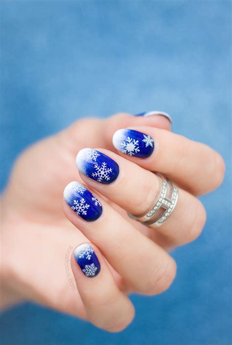 Red And Silver Christmas Nails With Snowflakes How To Apply Red And White Christmas Nail Art