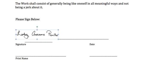 Signing Digital Contracts Adding Signature To An Ms Word File By
