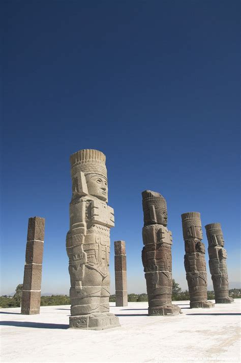 Mexico Archaelogical Zone Of Tula Toltec Ruins Temple Of