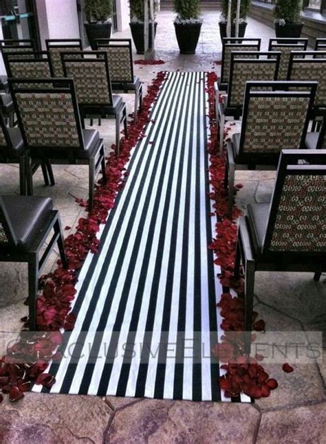 Walk Down The Aisle In Style With This Gorgeous Black And White Stripe Aisle Runner The Perfect