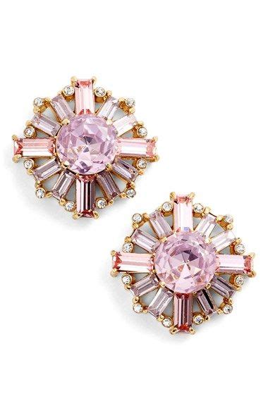 Kate Spade New York Crystal Stud Earrings Pink Crystal Earrings Pink