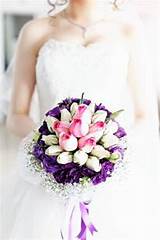 Deep Purple Wedding Flowers Pictures
