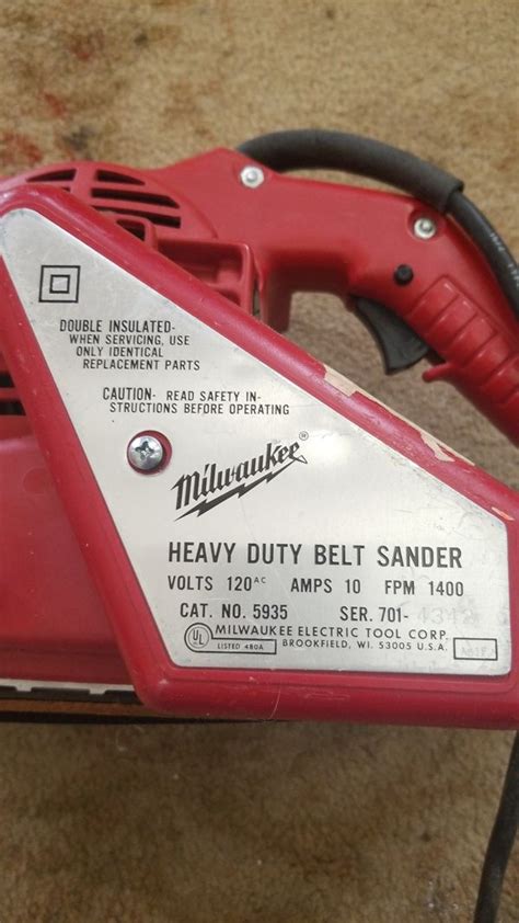 Published by milwaukee electric tool corporation, 13135 west lisbon road, brookfield, wisconsin 53005. Milwaukee belt sander for Sale in Riverside, CA - OfferUp