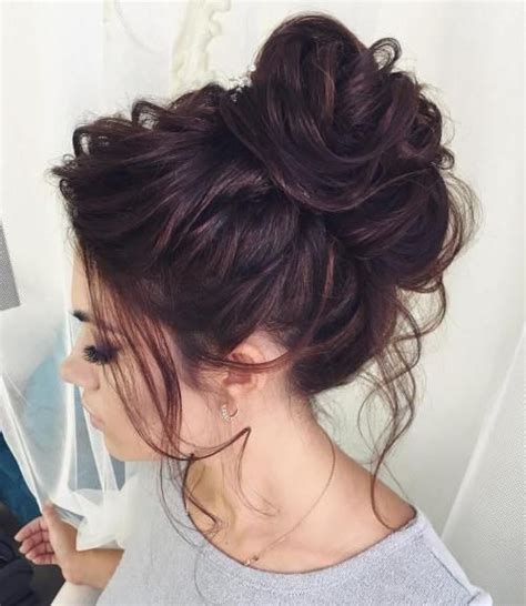 Messy Bun Curly Hairstyle Hairstylelist