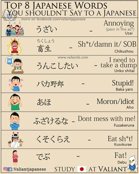 Japanese words you shouldn't say to a Japanese | Japanese phrases, Japanese language, Learn japanese